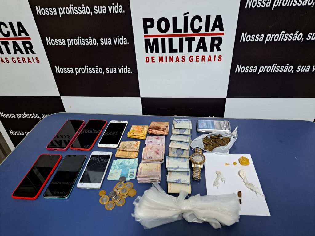 PM prende quatro em operação contra o tráfico de drogas