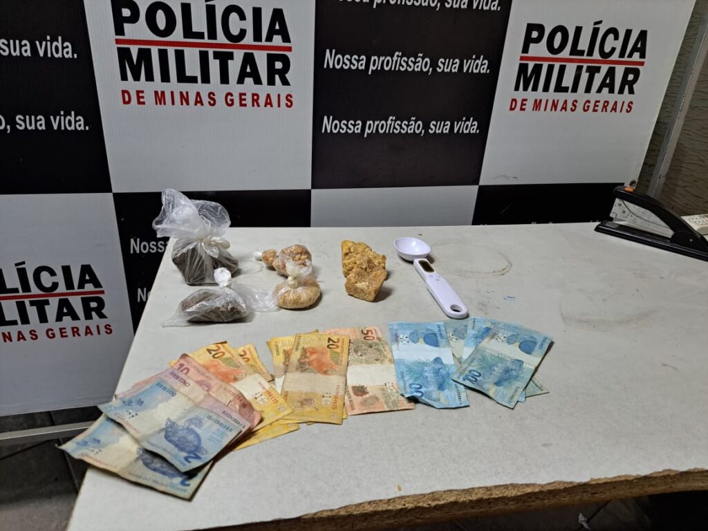 PM prende dois e apreende drogas no Bairro Dico Leite