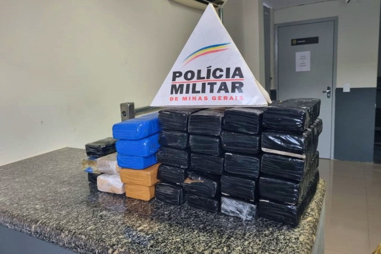 PM apreende 30 kg de maconha às margens da BR-356, em Muriaé