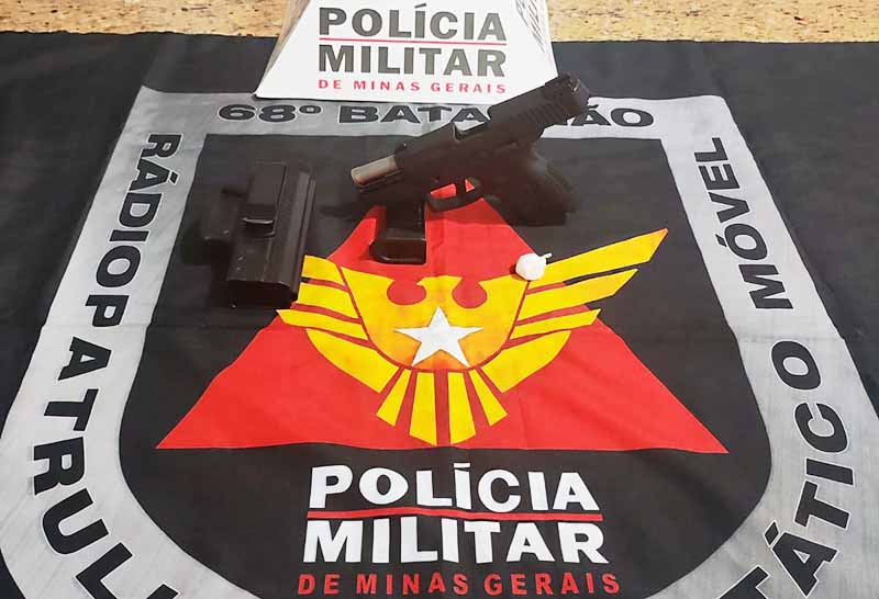 Polícia Militar prende homem com pistola e droga na Granjaria