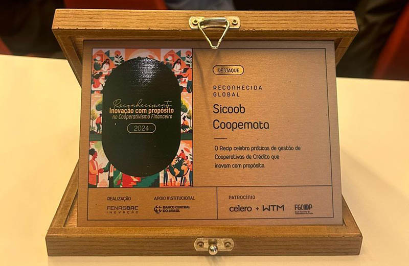 Sicoob Coopemata recebe pela segunda vez o Prêmio Global do Programa RECIP