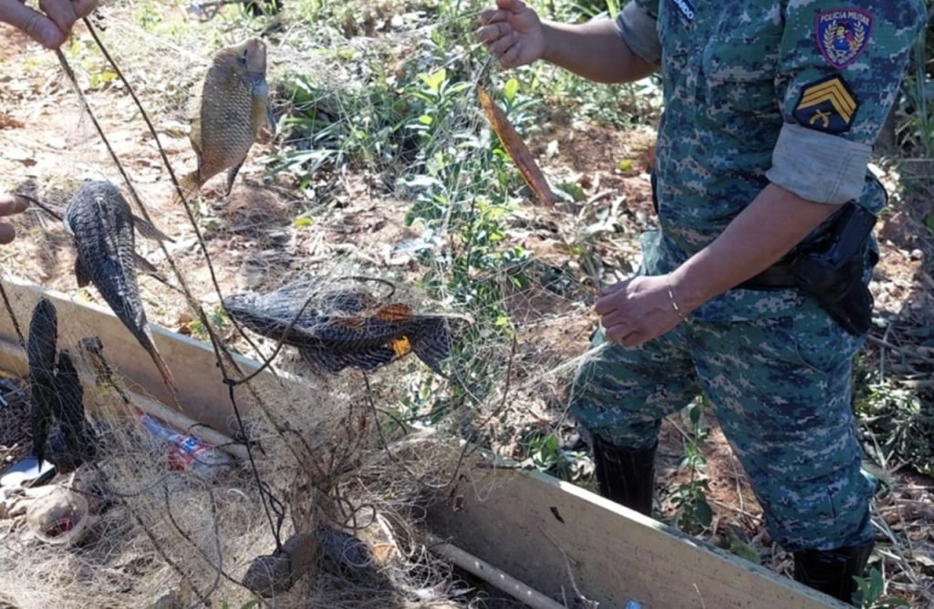 Polícia Militar do Meio Ambiente combate a pesca ilegal em Muriaé