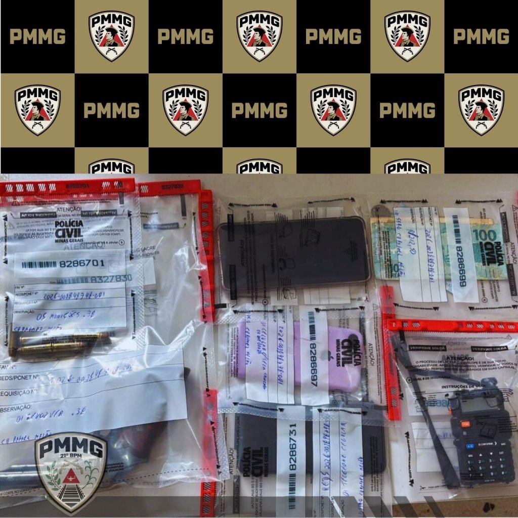 PM em Ubá faz prisões por tráfico, arma de fogo e adulteração de veículo