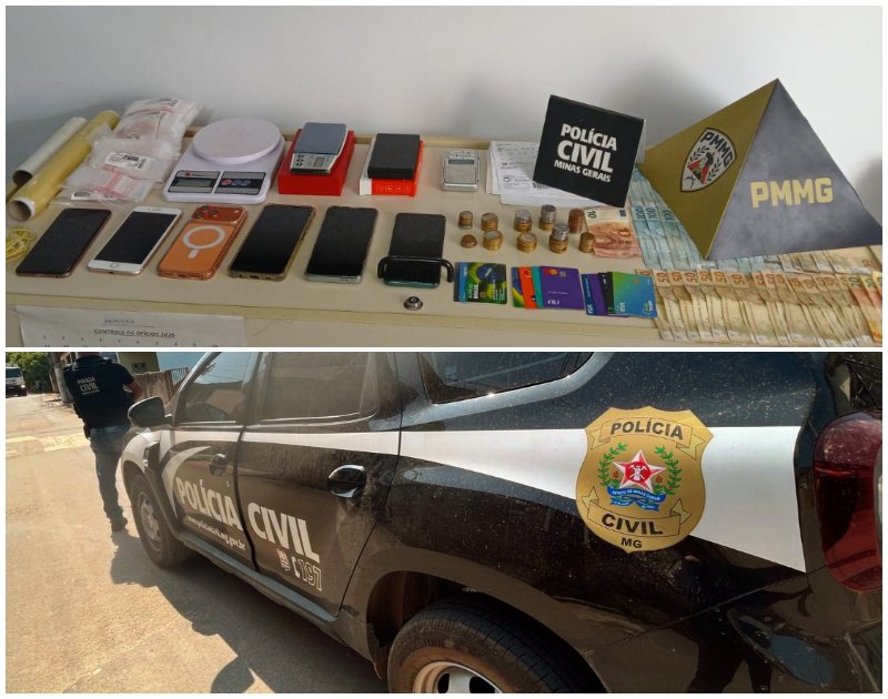 Dois suspeitos de tráfico de drogas são presos em Miraí