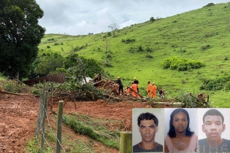 Identificada família que morreu soterrada em Eugenópolis