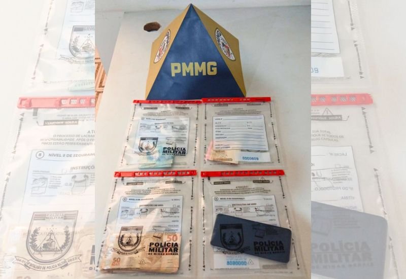 Polícia Militar apreende quatro notas de R$ 100 falsas, em Miraí