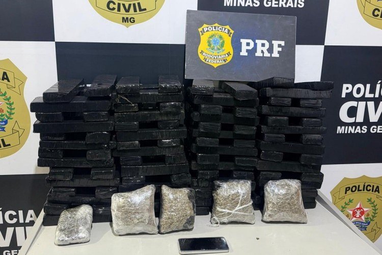 Polícia Civil e PRF apreendem mais de 200kg de drogas na BR-116