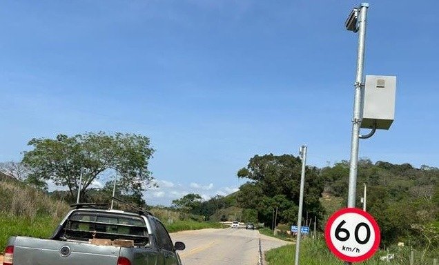 Começa a funcionar radar de velocidade na estrada Miraí-Muriaé