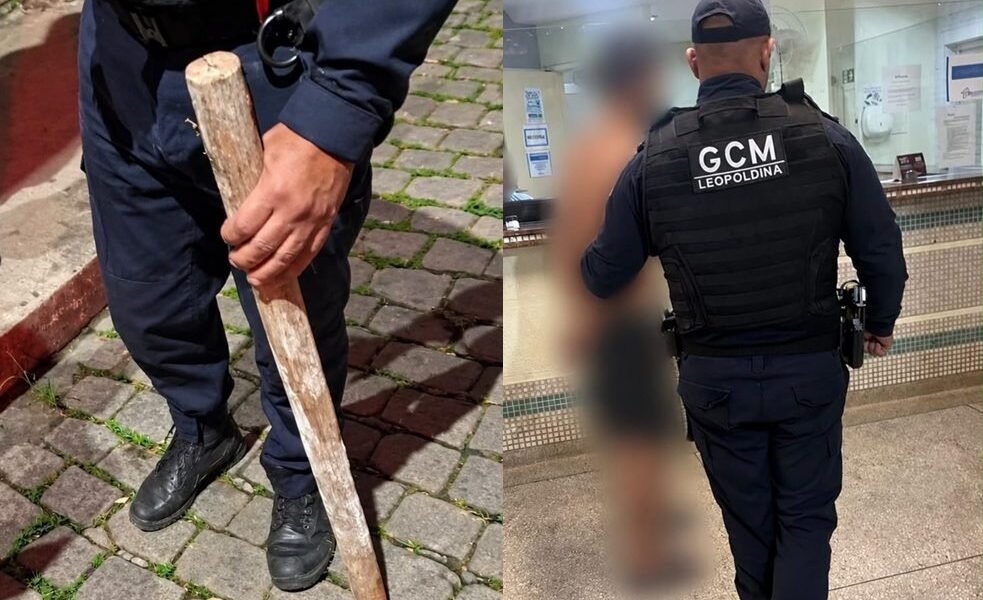 Homem é preso após agredir a mãe com socos e chutes em Leopoldina