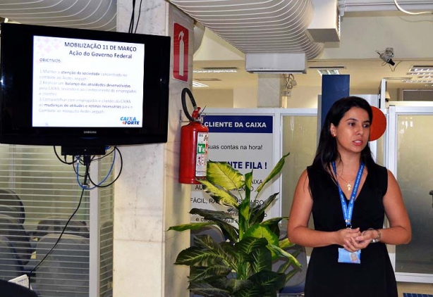 Vanessa apresentou detalhes da mobiliza&ccedil;&atilde;o interna da Caixa contra dengue, zika e chinkungunya