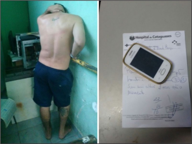 A tentativa de furtar o aparelho celular n&atilde;o deu certo e o rapaz acabou detido pela Pol&iacute;cia Militar