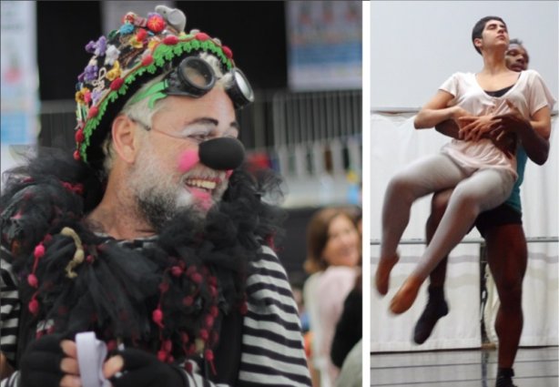 Teatro com Marquinho Andrade e ballet na Praça Santa Rita