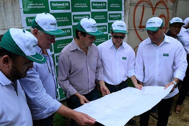 Durante o lan&ccedil;amento da Pedra Fundamental os convidados conheceram detalhes da planta baixa do futuro pr&eacute;dio.