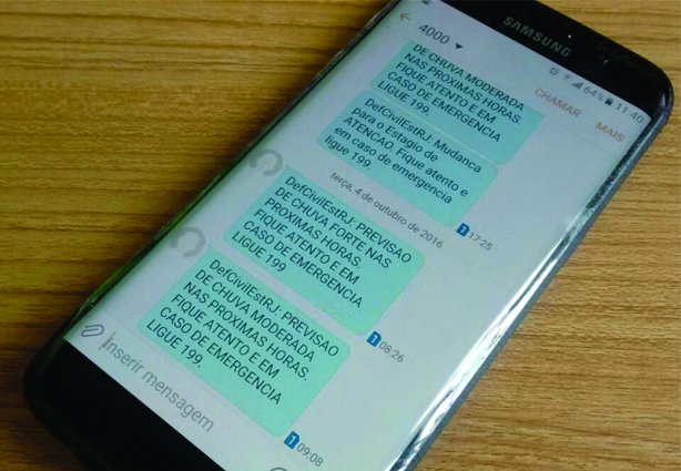 As mensagems de SMS serão enviadas para os que aceitarem receber o serviço