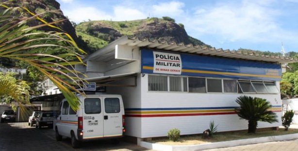 Sede da 6&ordf; Companhia de Pol&iacute;cia Militar Independente, em Leopoldina, a que Cataguases pertence