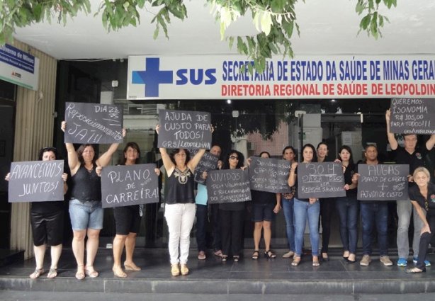 As manifestações aconteceram em Belo Horizonte e em todas as regionais de saúde de Minas Gerais