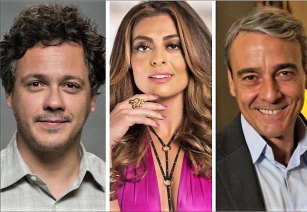 Os atores Danton Mello, Juliana Paes e Alexandre Borges, estão no elenco do filme