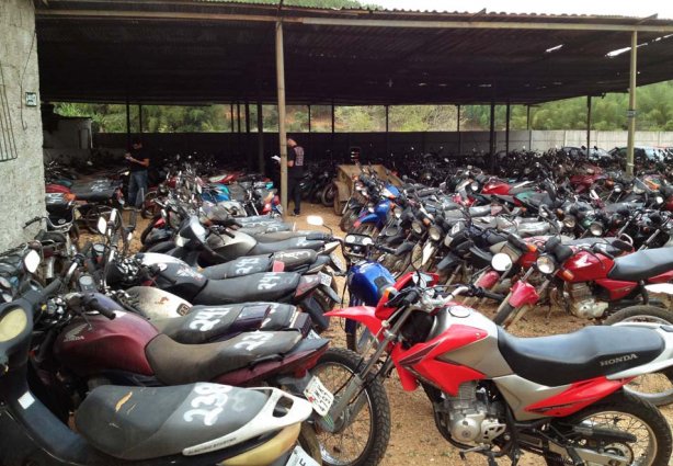 Motocicletas são a maioria dos veículos a serem leiloados nesta quarta-feira, no Clube do Remo