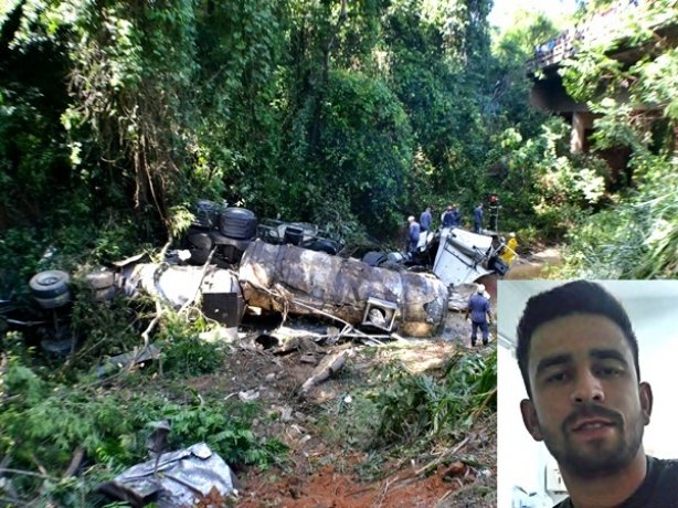 O acidente de domingo tirou a vida de Juliano Germano Martins de Laia,  25 anos, residente em Miradouro