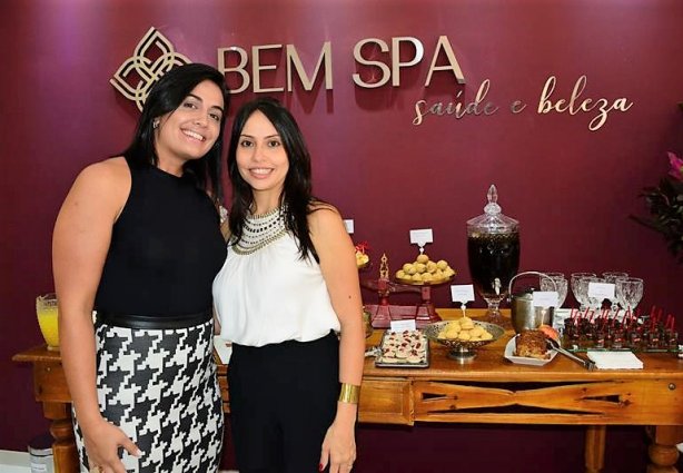 Marina e Camila, sócias da Bem SPA, a mais nova clínica de saúde e beleza de Cataguases