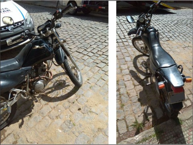 A motocicleta foi encontrada pela PM e apreendida em seguida, pr&oacute;ximo &agrave; Ponte Met&aacute;lica