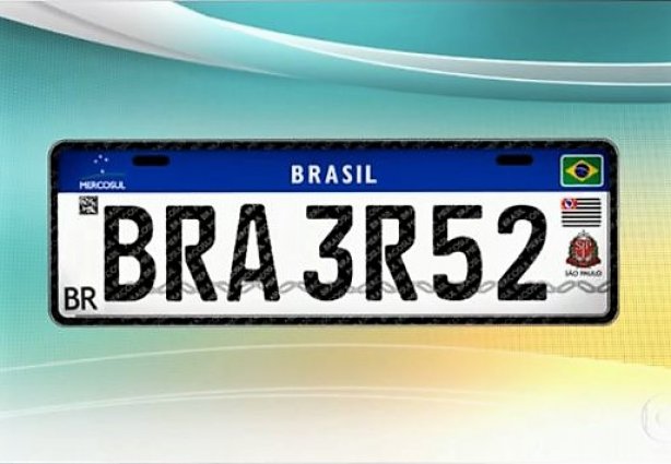 A nova placa dos veículos brasileiros vai obedecer aos critérios do Mercosul