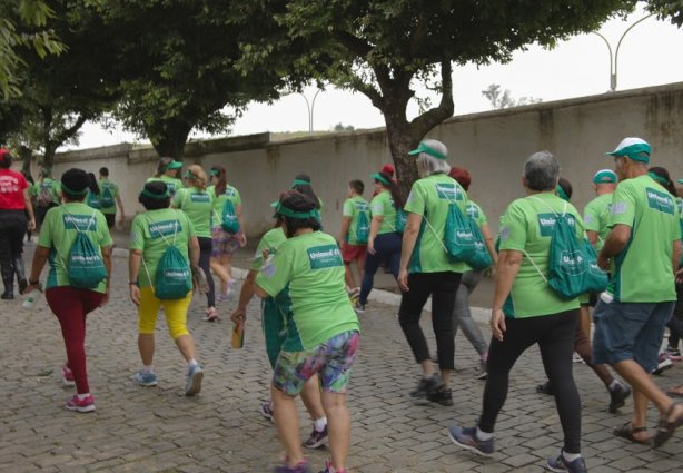 Os participantes "aceleraram" e fizeram o percurso em cerca de uma hora e meia