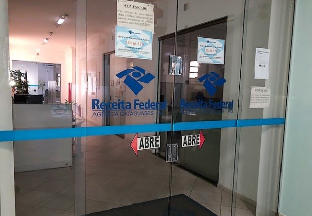 O fechamento da agência da Receita Federal foi oficializada nesta segunda-feira, 25, por meio da publicação de uma Portaria