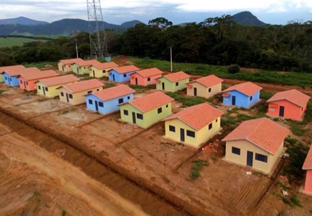 O conjunto habitacional está pronto para receber seus novos moradores