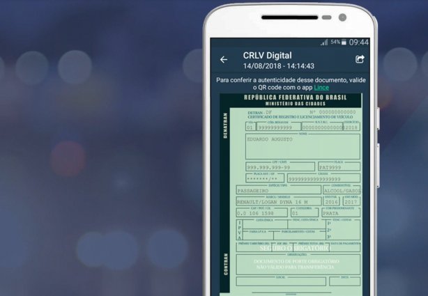 O CRLV Digital permite o cadastramento do veículo no próprio aplicativo e não exige que o proprietário compareça ao Detran