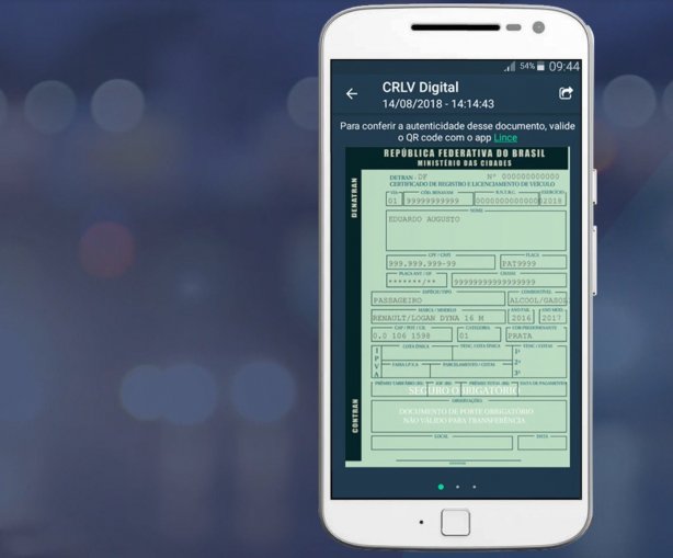 O CRLV Digital permite o cadastramento do ve&iacute;culo no pr&oacute;prio aplicativo e n&atilde;o exige que o propriet&aacute;rio compare&ccedil;a ao Detran