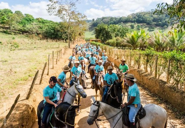 A Cavalgada reuniu mais de 400 cavalos e percorreu 15 quilômetros