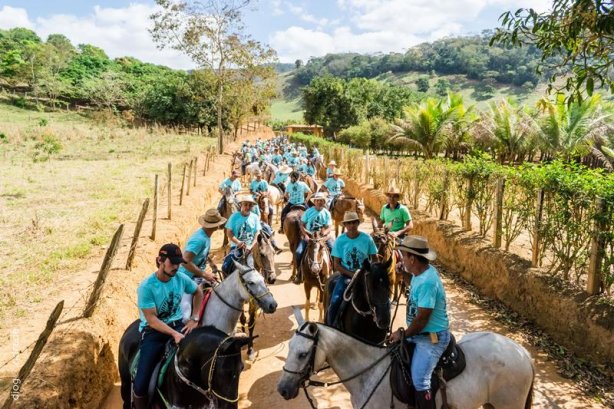 A Cavalgada reuniu mais de 400 cavalos e percorreu 15 quil&ocirc;metros