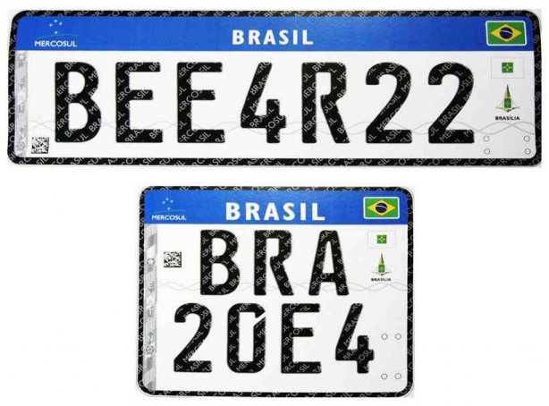 As novas placas para ve&iacute;culos de duas e quatro rodas come&ccedil;ariam a ser utilizadas a partir do primeiro dia de dezembro